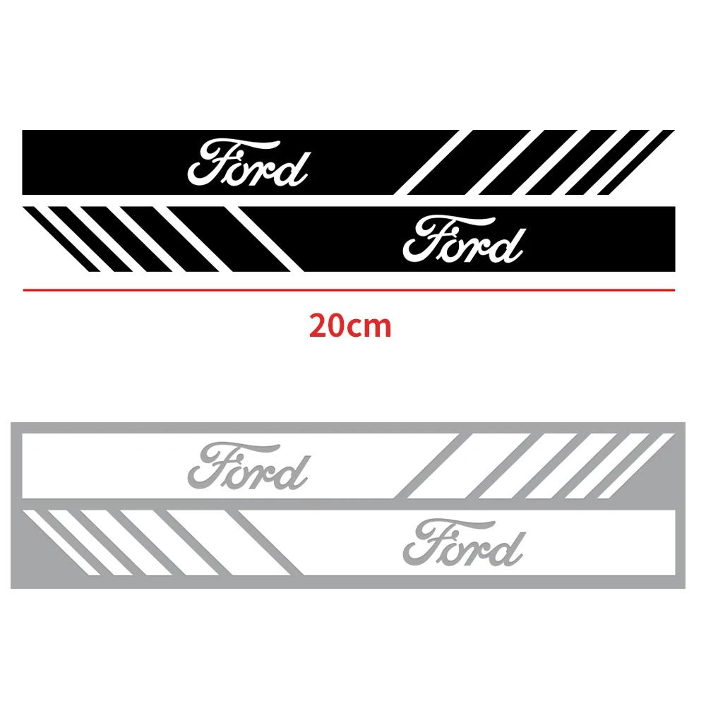 

Car Sticker Hot For Ford 2PCS Vinyl Car Rearview Mirror Sticker Auto Side Body Stripe Decal Decoration For Ford Ranger Focus Kug 2pcs black