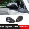 For Toyota C-HR CHR 2016-2018     Carbon Fiber Rearview Mirror Cover Trim Side Wing Mirror Cap Car Accessories