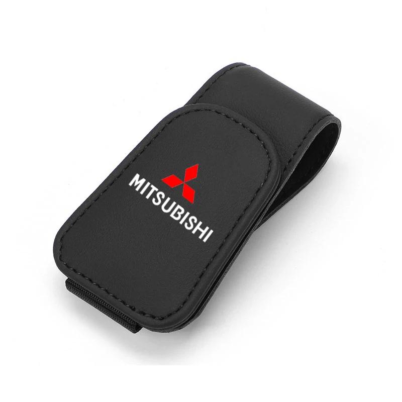 Car Sun Visor Glasses Clip Sunglasses Box Auto Accessories For Mitsubishi ASX Lancer EVO Pajero Outlander L200 Car Accessories