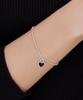 Dmoment (Silver 925) Nocturne Black Heart Silver Bracelet