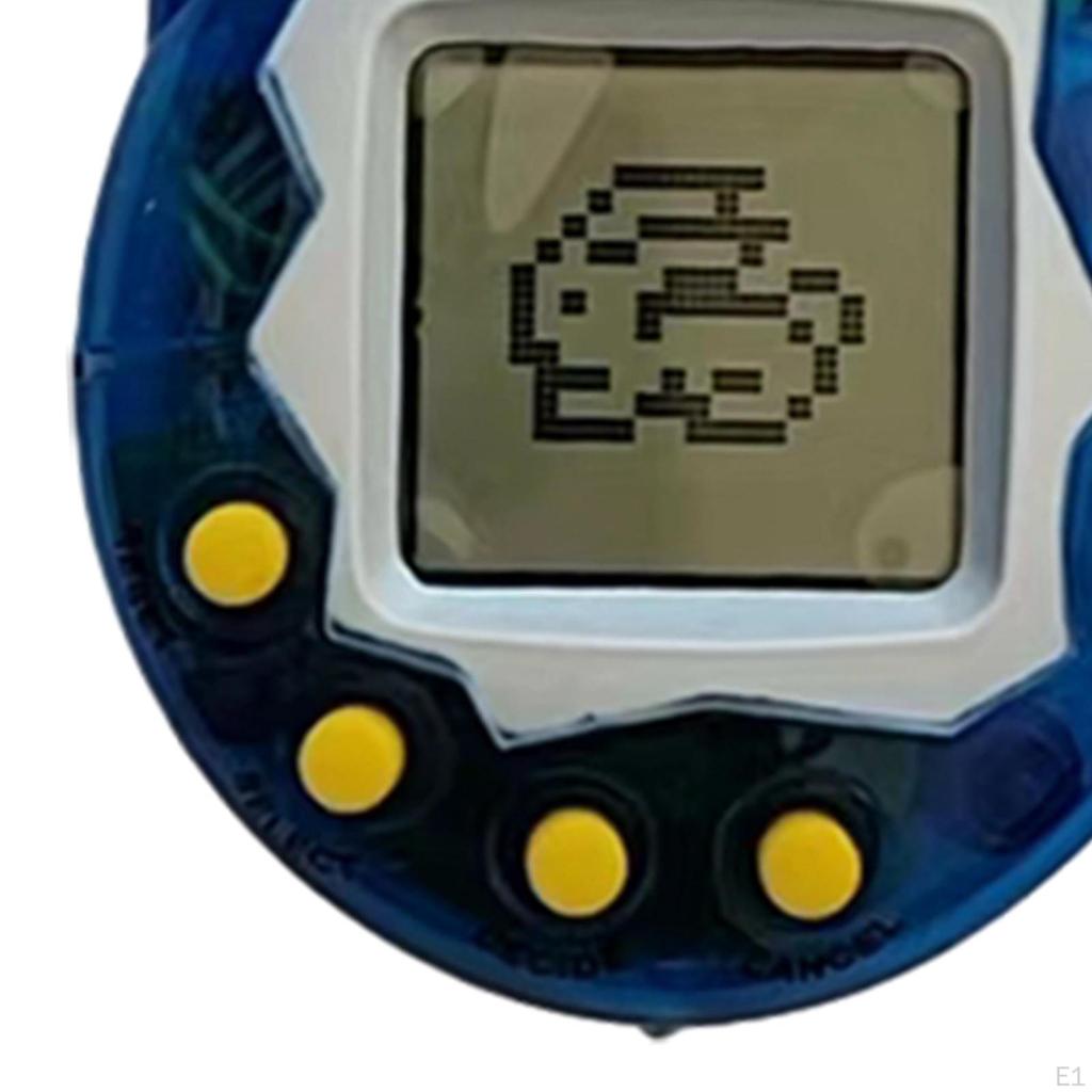 Retro elektronická digitální nostalgie domácích mazlíčků pro karneval při čekání v řadě