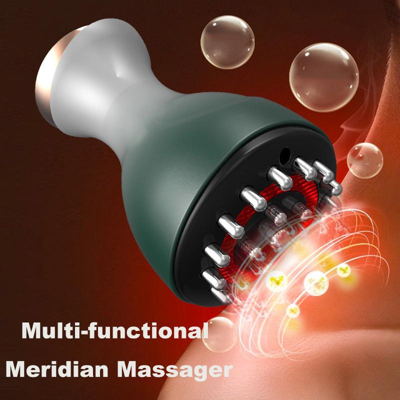 Rechargeable Guasha Massager Body Shaping Heating Meridian Scraping Brush Lymphatic Detoxification Regimen Dredging Fat Burner