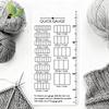 Quick Gauge Ruler,Gauge Ruler For Knitting And Crochet,No Counting Needed,Easy To Measure Stitch Gauges For Sewing, Knitting