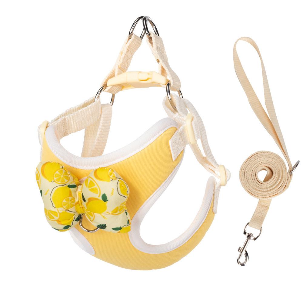 Pet Dog Harness With Bowknot Soft Comfortable No Pull For Small Medium Large Dogs