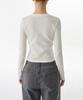 MUSINSA STANDARD WOMAN Women'S Waffle Slim Crew Neck Long Sleeve T-Shirt [Ivory]