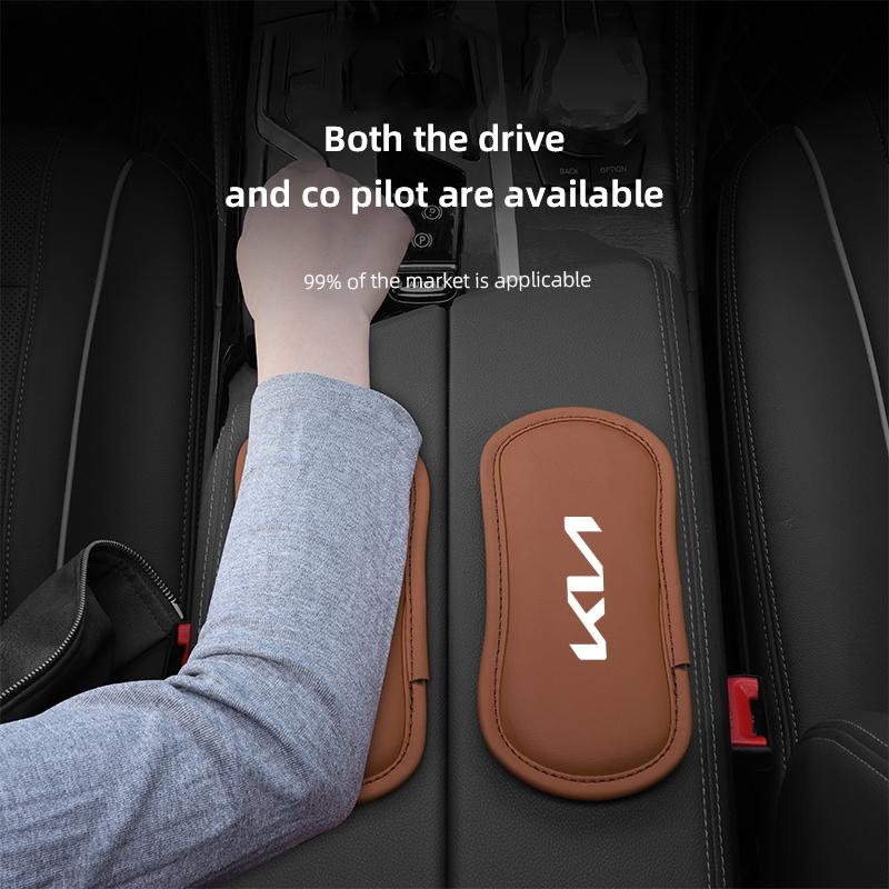 Autokniekussen Leren Beensteun Handsteun Accessoires Voor KIA Sportage K5 K9 RIO Carnival Soul Niro EV6 Stinger Ceed Sorento gztcv55