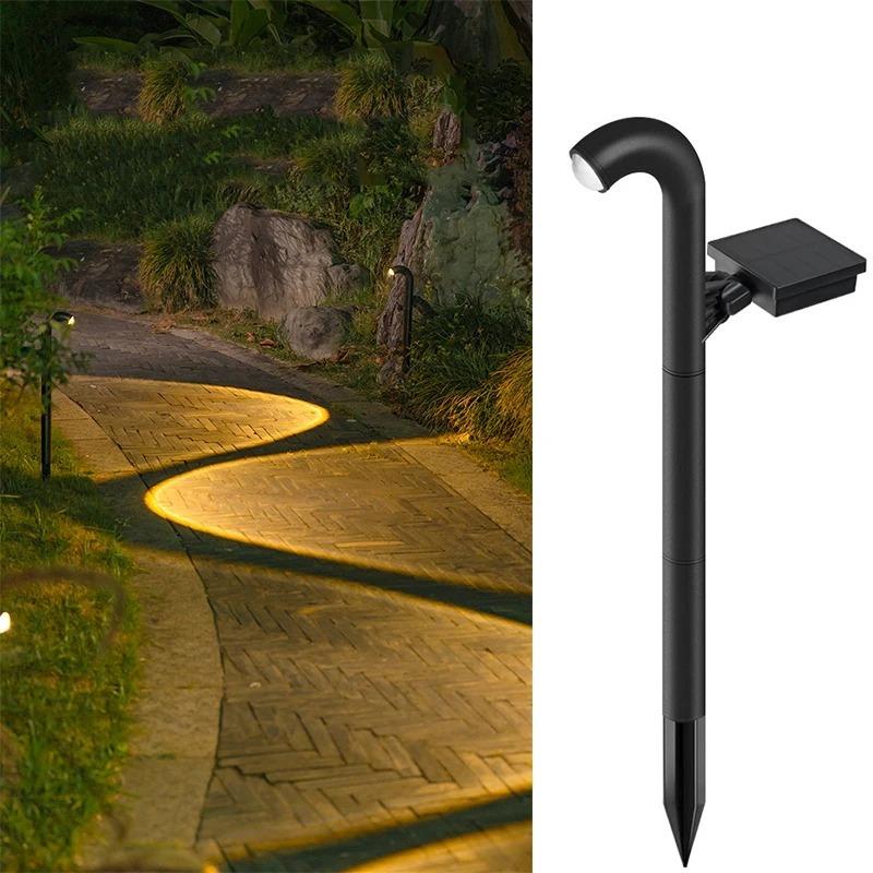 Solar Outdoor Lights Warm /White Pathway Light - Waterproof Solar Powered Garden Stake Lights for Walkway Lawn Driveway Backyard