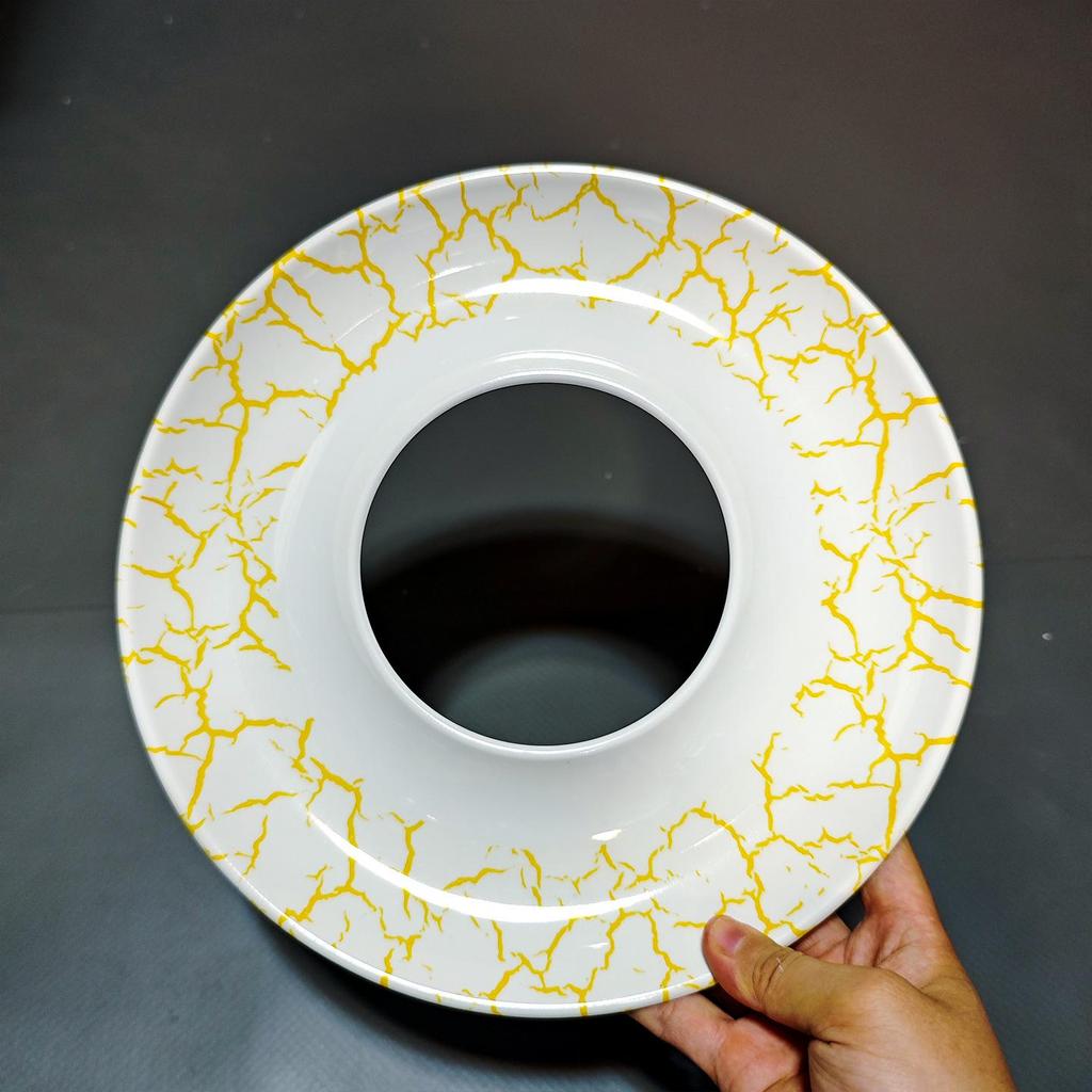 Talerz Sashimi Xianci: Wysokiej klasy ozdoby do prezentacji owoców morza - Okrągły plaster ryby do wystroju hotelowego