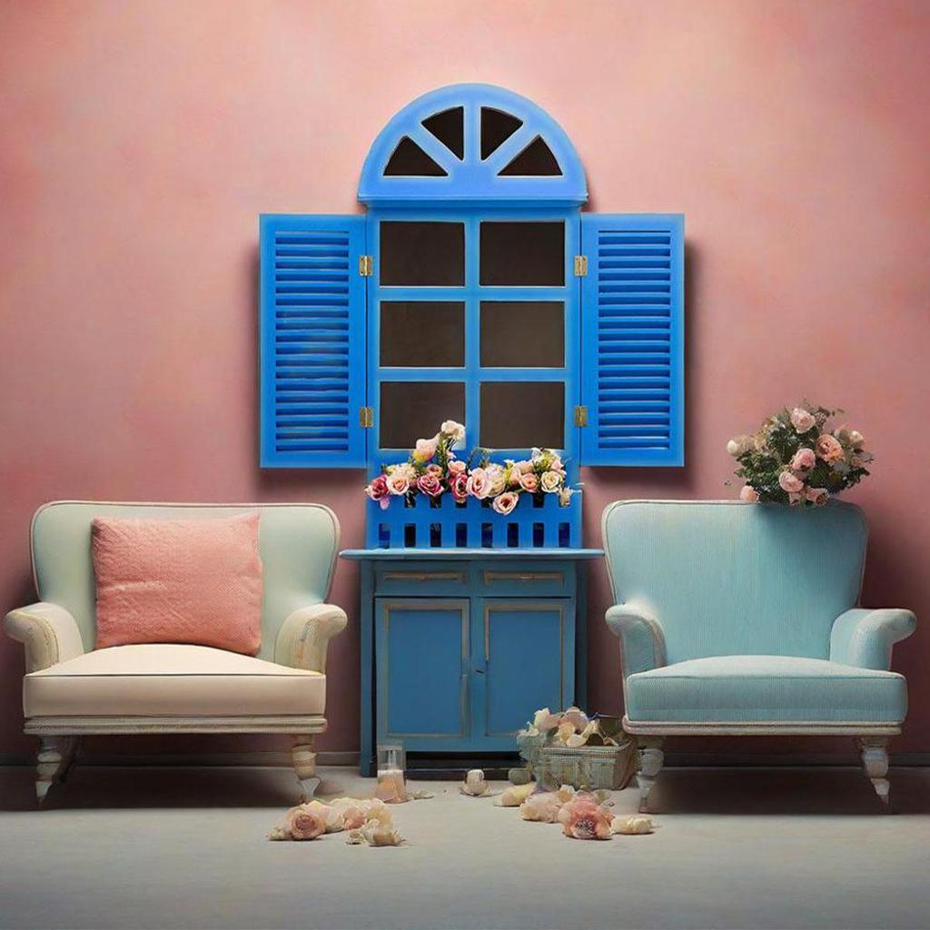 Vintage Rustic Style Window Frames Farmhouse Wall Decoration Hanging Window Frame Home Decor Corridor Living Room Bedroom Art Ornament Picture Frames