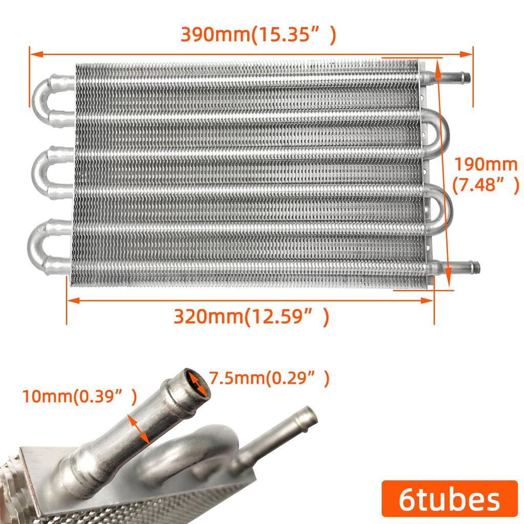 Universeller Aluminium-Ölkühler 4-reihig 6-reihig 8-reihig Radiator-Umrüstsatz Fernübertragung Auto Manuell Auto Motorrad