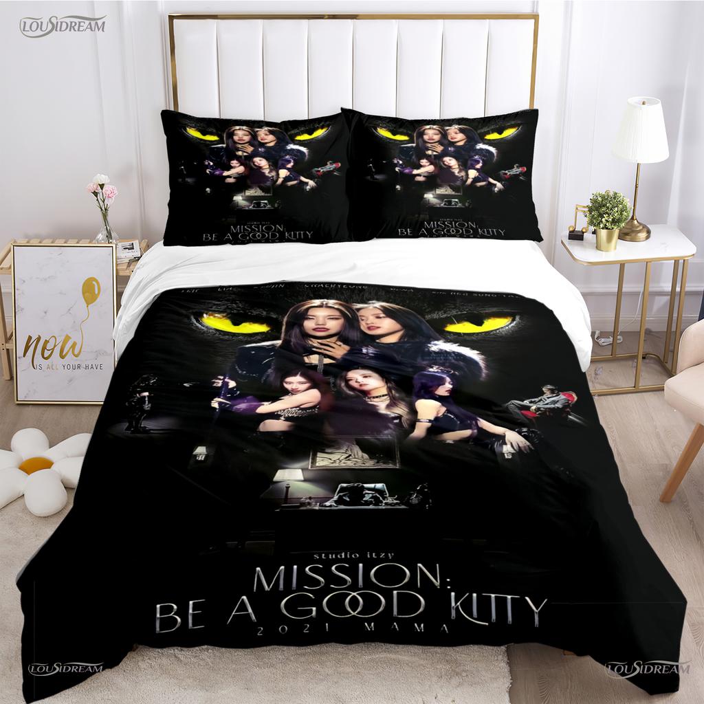 Itzy-Korean Singing Group All Season Duvet Cover Comforter Bedding Set Soft Quilt Cover And Pillowcases Single/Double/Queen/King