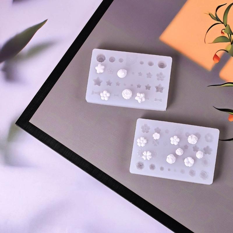 Sweet Bowknot Nail Art Mould Silicone Dropper Mold Nail Decoration Mold Silicone Manicures Molds for DIY Nail Art Decors