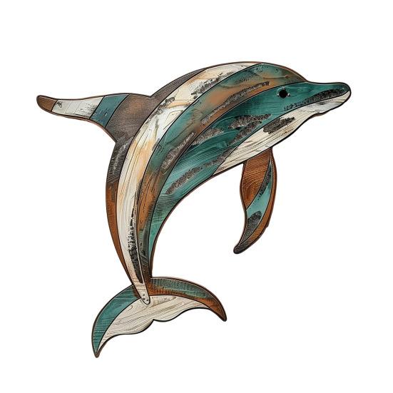 Wood Shark Wall Art Rustic Shark Wooden Wall Decor Ocean Fish Wall Hanging Sculpture for Bedroom Living Room Decor 30cm