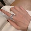 Luxury Diamond Snake-shaped Ring for Women Ins Fashion Finger Adjustable Ring Men Ring