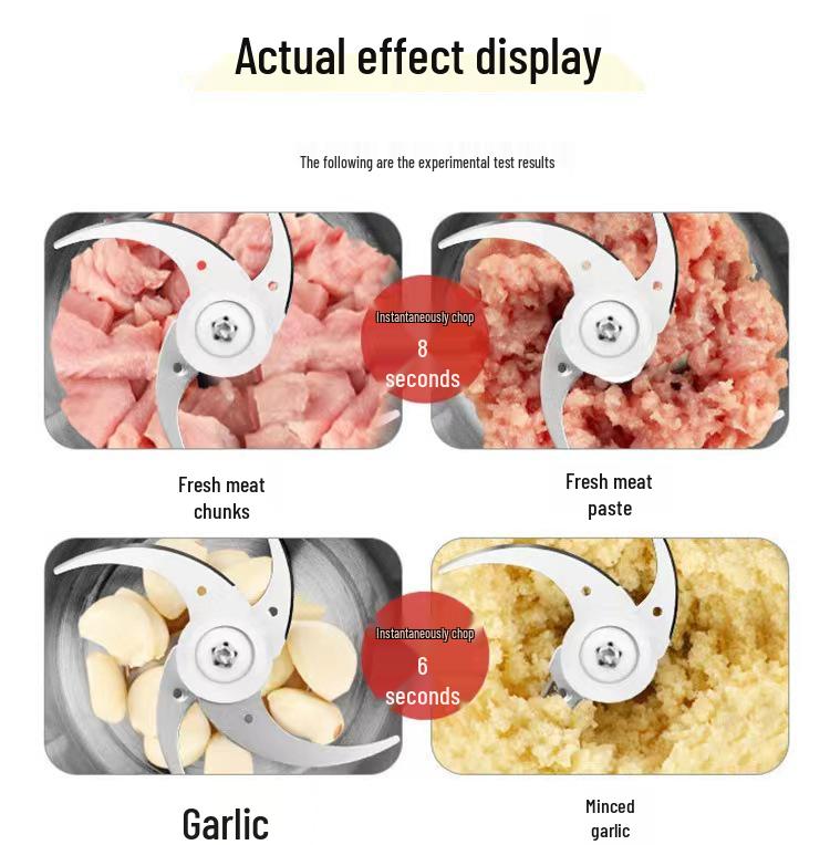Stainless Steel Multifunctional Blender & Meat Grinder with Large Capacity
