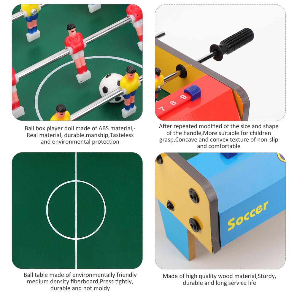 Wooden Children Football Table Indoor Mini Game Birthday Gift Parent Child Exercise Boy Desktop