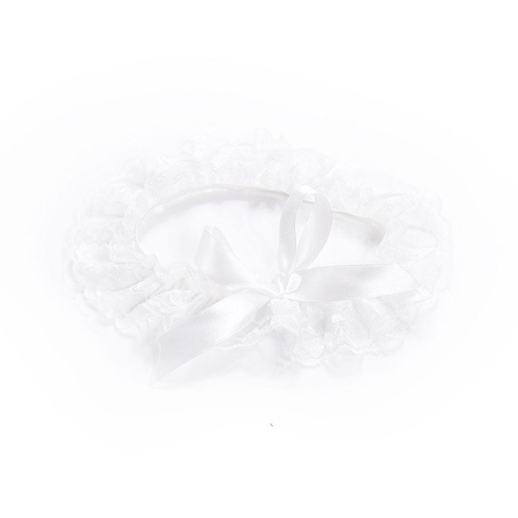 Handmade Lace Bridal Wedding Leg Garters Belt Legging Ribbons Band Women Lingerie Leg Circle Hoop