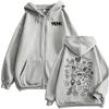 Morat Uafsluttede Sager Yem Lynlås Hættetrøjer Herre Harajuku Hip Hop Sweatshirt Jakke Frakker Afslappede Pullovere