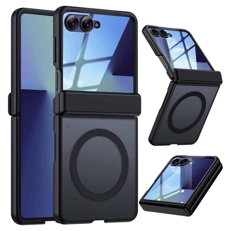 Galaxy Z Flip 8 Case With Magnetic Snap-on Design Frosted Matte Finish Full Coverage Protection Built-in Screen