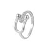 Cui Yan S925 Sterling Silver Korean U-Shape Horseshoe Ring - Women's Retro Fashion Index Finger Ring