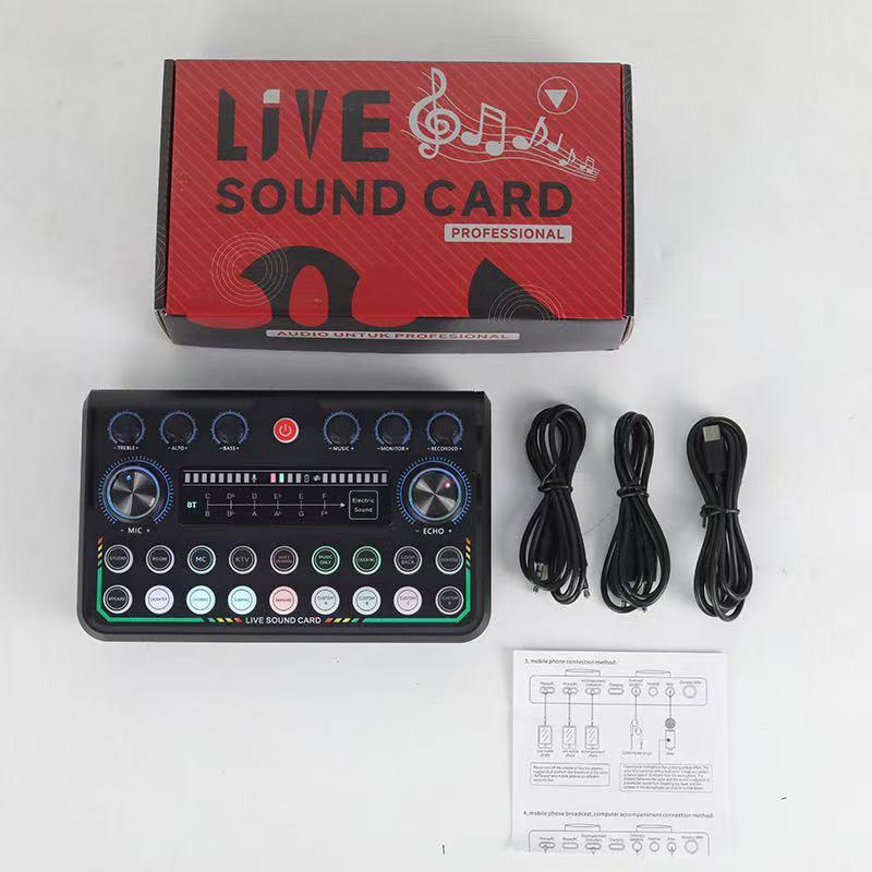 P99 BM700 Condenser Microphone Set: Sound Card, Boom Arm, and Stand for Live Streaming