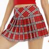 Plaid Pleated Running Tennis Skirt with Pocket