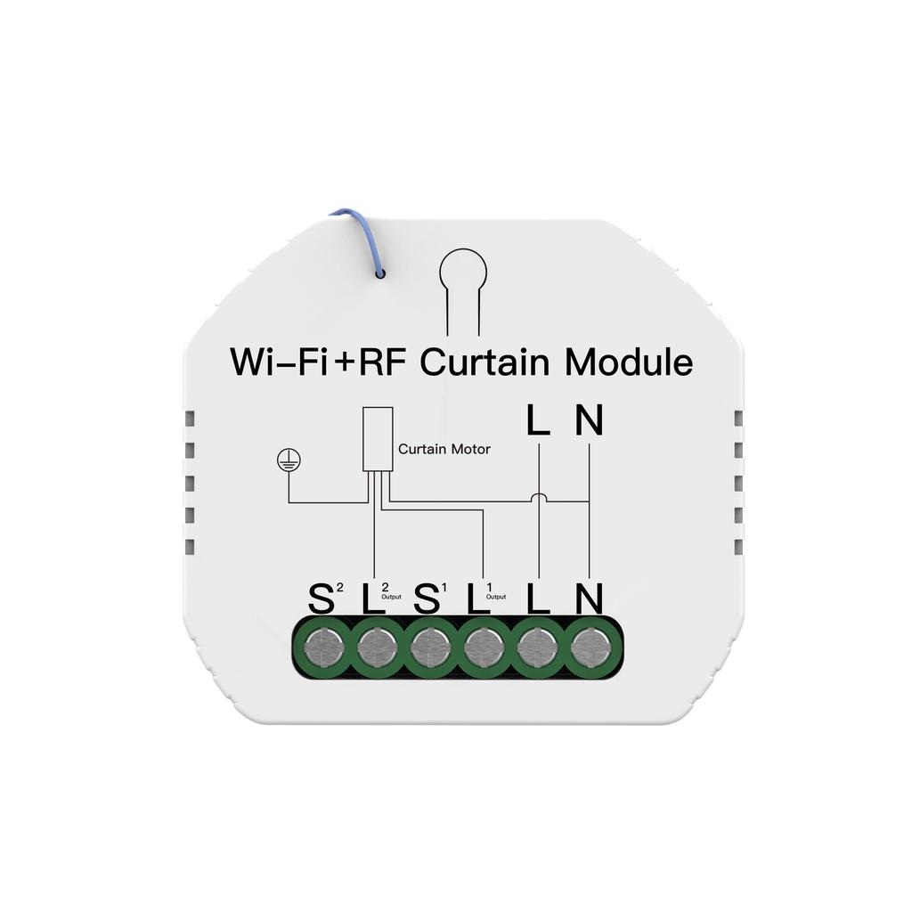 MOES WiFi RF433 Blind Curtain Switch Remote for Electric Roller Shutter control module Tuya Smart Life Google Home Alexa Voice