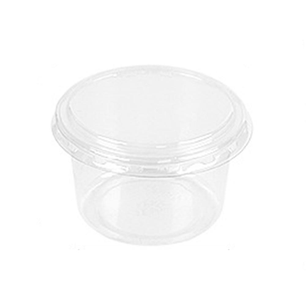 50Pcs Clear Plastic Disposable Salad Cups 150/250ml Disposable Packaging Box Disposable Tableware