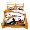 Halloween Funny Pumpkin Three-Piece Bedding Four-Piece Quilt Cover