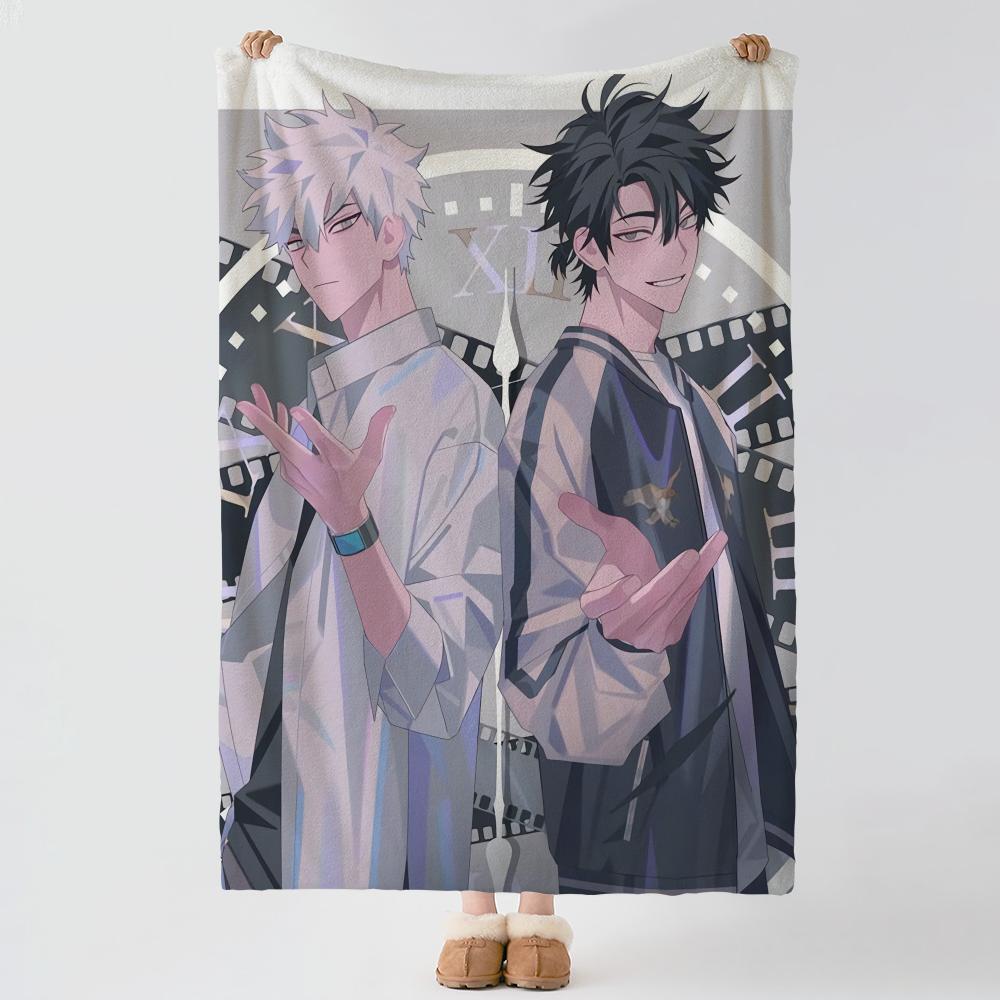 anime L-Link Click-k Throw Thick Comfort Flannel Quilt, Multi-scene Use Indoor Outdoor Daily Nap