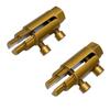 2 Set Broken Pipe Thread Extractor Tool Alloy Steel Pipe Nipple Remover Set for 1 2 3 4 1 Inch Pipe
