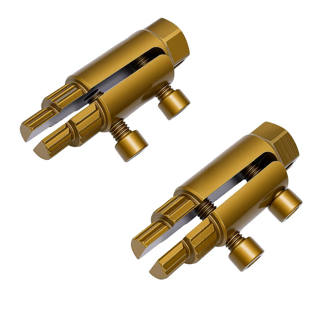 2 Set Broken Pipe Thread Extractor Tool Alloy Steel Pipe Nipple Remover Set for 1 2 3 4 1 Inch Pipe
