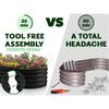 Galvanized Raised Garden Beds Outdoor 6×3×1 Ft 2-Pack Planter for Vegetables Flowers Large Metal Garden Box Patented Tool-Free