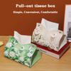 Oil Painting Style Flowers Tissue Box Creative Tabletop Napkin Box For Home Living Room
