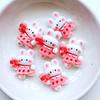 10Pcs New Cute Mini Cartoon Rabbit, Bear Flat Back Resin Cabochons Scrapbooking DIY Jewelry Craft Decoration Accessorie