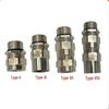 Explosion-Proof Armored DN15 Brass Cable Gland: Waterproof & Flameproof NPT Stuffing Box