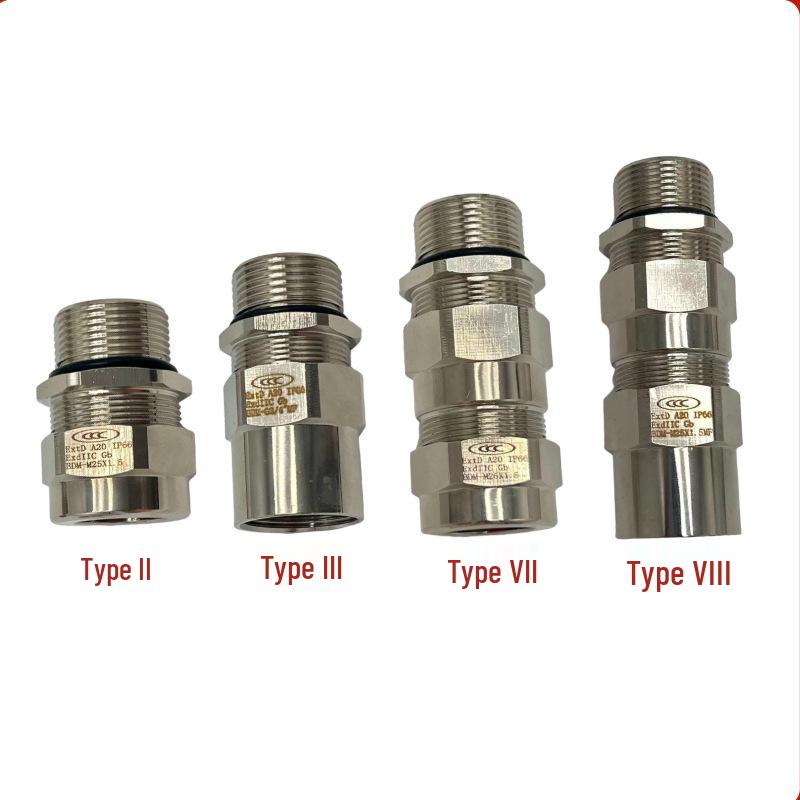 Explosion-Proof Armored DN15 Brass Cable Gland: Waterproof & Flameproof NPT Stuffing Box