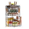 3-Tier 316 Stainless Steel Kitchen Countertop Corner Shelf