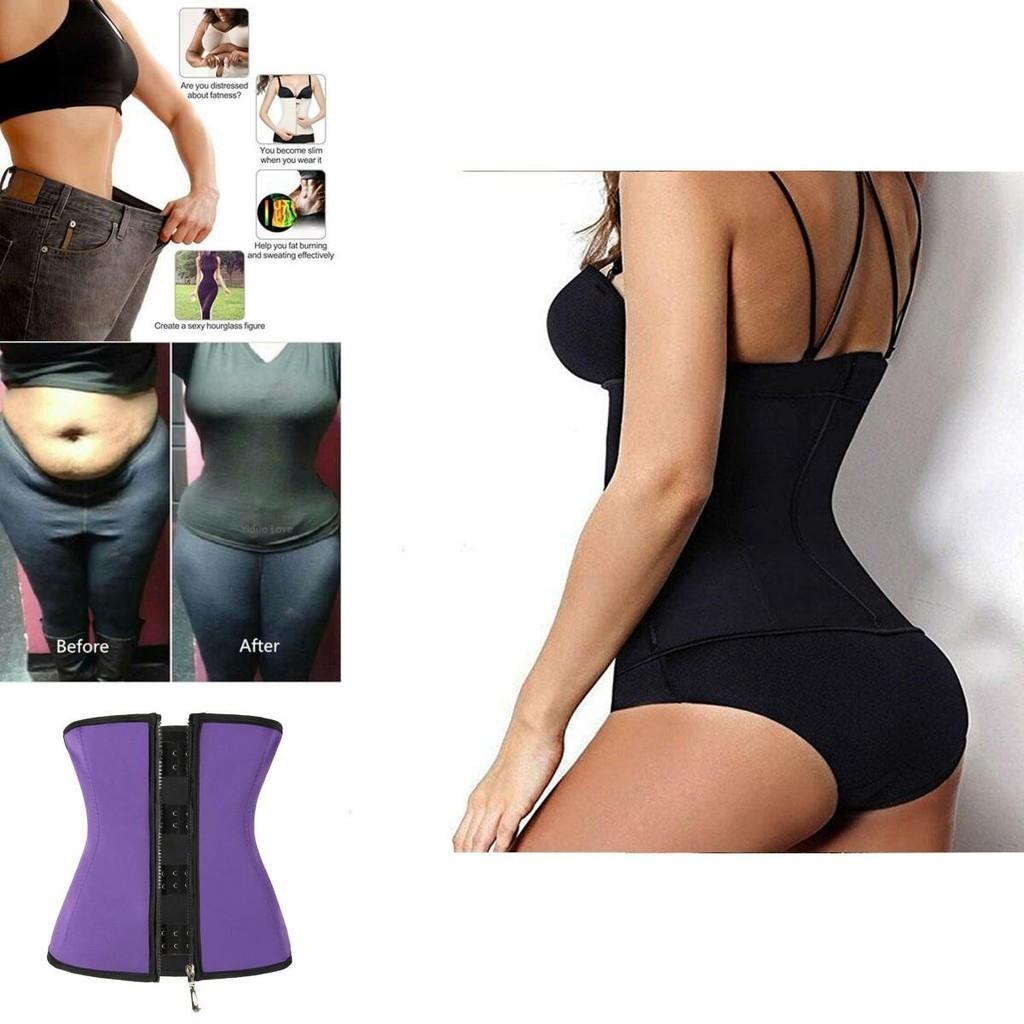 Shaper Body Corset Neoprene Waist Trainer Underbust Zipper Slimming Cincher