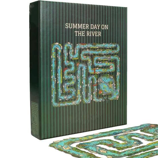 1 Set Edge Piece Puzzle Game Kids Teens Adults Family River Themed Jigsaw Puzzle Educational Difficult Puzzle Challenging Toy