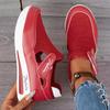 [Breathable Women's Sneakers] Comfortable & Breathable Women's Knit Low-Top Casual Sneakers | Slip-On Flat Shoes with Closure