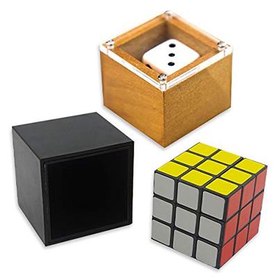 ABINECS Bordsmagi (Set om 2) med japanska instruktioner, Tärningsmagi och Omedelbar lösning av Rubiks kub