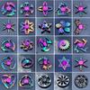 Metal Fidget Spinner Rainbow Color Hand Spinner Edc Focus Stress Relief Toy Anxiety Relief Fidget Spinner Toy For For Kids Adult