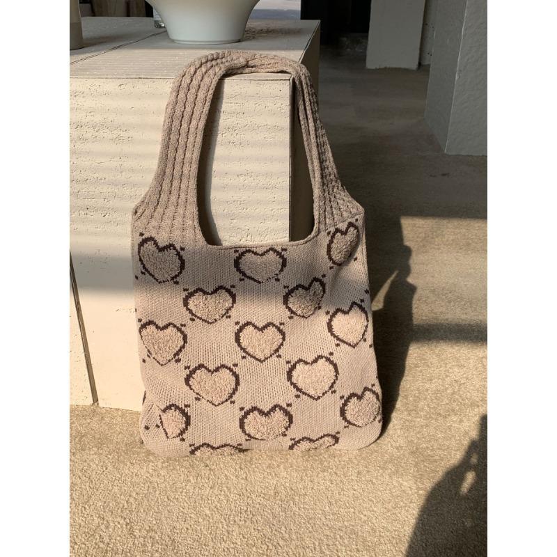 Knitted Bag Woven Bag All-in-one Women's Bag High-grade Exquisite Niche Shoulder Bag