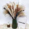 Nordic Style Dried Flower Bouquet: Mixed Arrangement with Small Reeds, Bunny Tail Grass, and Duster for Home Decoration.