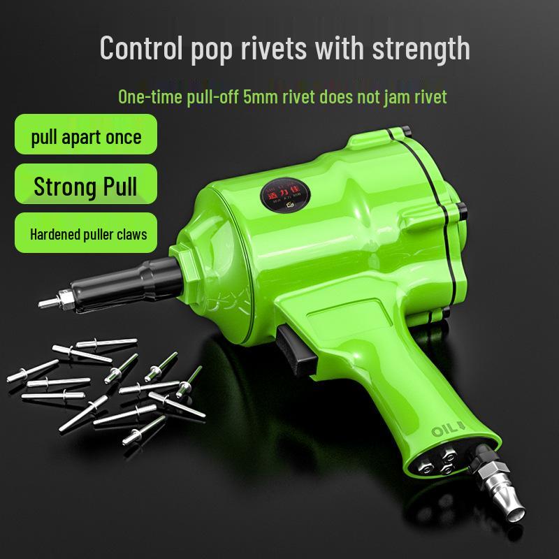 Pneumatic Aluminum Rivet Gun, Pistol-Type Self-Priming Riveting Tool