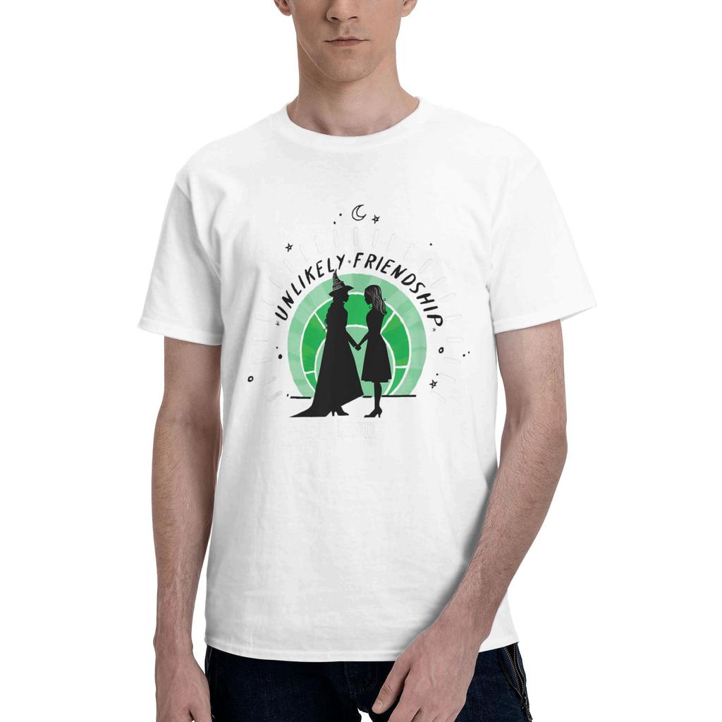 Harajuku T-Shirt Film Wicked Elphaba Bestimmt zu fliegen Silhouette Hipster T-Shirts Baumwoll-T-Shirt für Paare Kurzarm-Tops