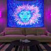 UV Fluorescent Tapestry Print Wall Hanging Art Home Decor