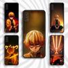 Agatsuma Zenitsu D-Demon S-Slayer Pouzdro na telefon Pro Samsung S 25,24,23,22,30,21,10,9,Ultra,Plus,Lite,FE,4,5 G Černé měkké pouzdro