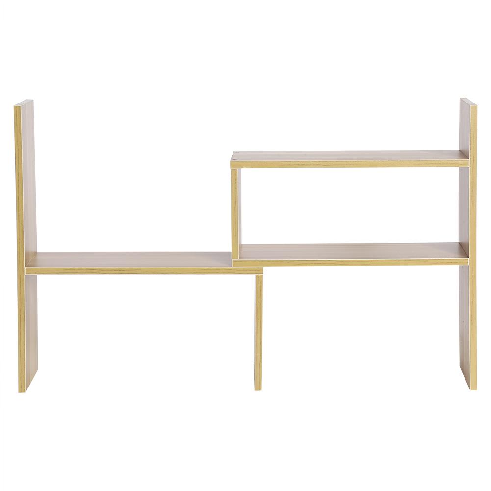 Table Desktop Storage Rack Display Shelf Counter Top Bookcase White